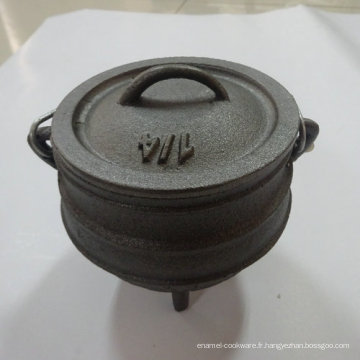 Taille 1/4 Mini Pot En Fonte Potjie